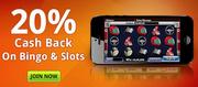 Play Bingo Anywhere - Get Awesome 20% Cash Back