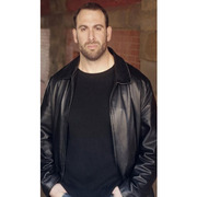 DONNIE WAHLBERG BLUE BLOODS TV SHOW BLACK LEATHER JACKET