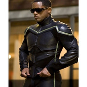 WILL SMITH HANCOCK LEATHER JACKET COSTUME