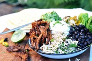 Pulled Pork Burrito Bowl: Complete burrito for burrito lover.