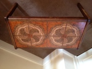 retro coffee table browns and cream
