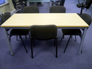 Rectangular office tables and chairs
