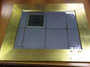 Square Bevelled Mirror,  frame not too good but mirror is OK