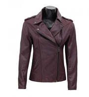 Kensho Allyson Biker Purple | Women's Leather Jackets 