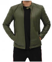 Tadakima Olive Green | Men's Leather Jackets 