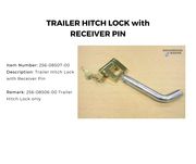 TRAILER HITCH LOCK with RECEIVER PIN 