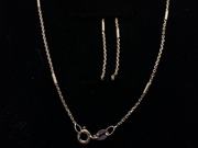 Gold Plated Sterling Silver 18” Necklace