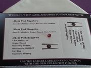 Pink Sapphire Certified Gemstone .30cts