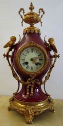 German Lenzkirch porcelain pendulum  (1880/90)