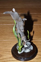Country Artists otter Cubs swimming miniature