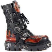 red flame,  new-rock boots
