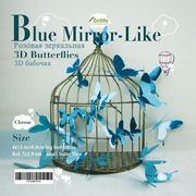 3D Chrome Mirror Butterflies Stickers Wall Decals 12 IN A PACK