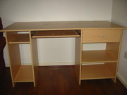 Beech effect computer desk