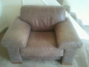 Brown leather chairs
