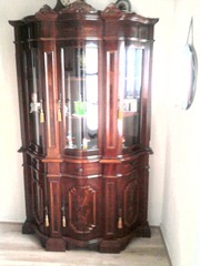 Italian Inlaid Rosewood Wall Unit