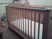 cotbed with mattress,  birth - 7 years