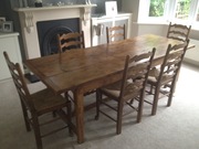 Dining table and 6 chairs