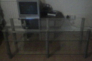 long glass TV stand/unit