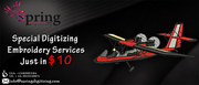 Grab the cheapest $10 Embroidery with the quality ensured
