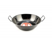 Zinel Enamel Pan 20cm Black with Two Handles