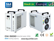 S&A CW-5000 water chiller for cooling dental CNC engraving machine