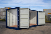 The shipping cargo containers in good condition.