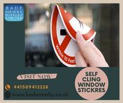 Get Self Cling Window Stickers To Improve Brand Presence